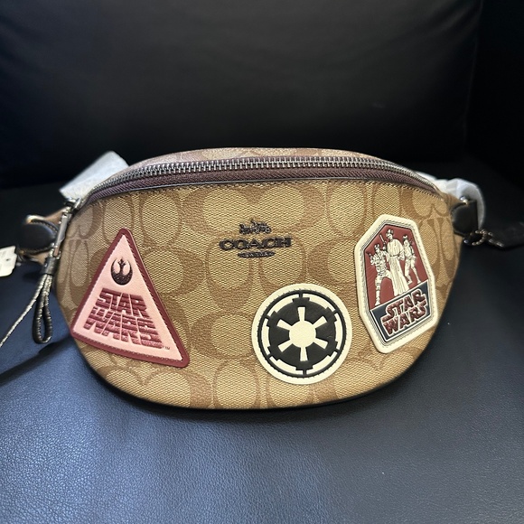 NWT! RARE! Coach X StarWars Waist Bag Mens pouch F88013 Signature Canvas Zipper - Picture 1 of 9